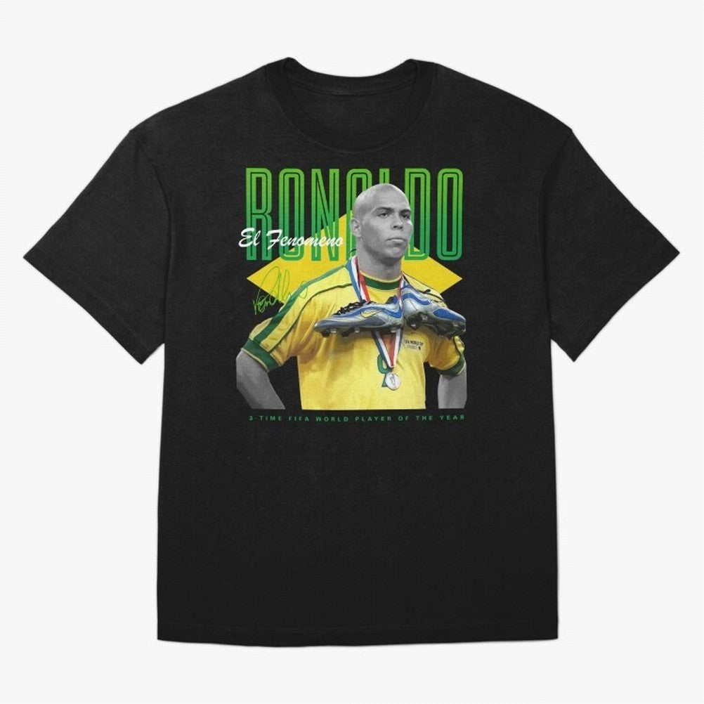 Ronaldo 3 Time Fifa World Player Of The Year Oversized T-Shirt Relive Match Day Hype around FIFA World Cup 2026, Cristiano Ronaldo, Argentina, France and Brazil, Stadium Memories, Football Loyalty, International Chants and Championship Tradition;