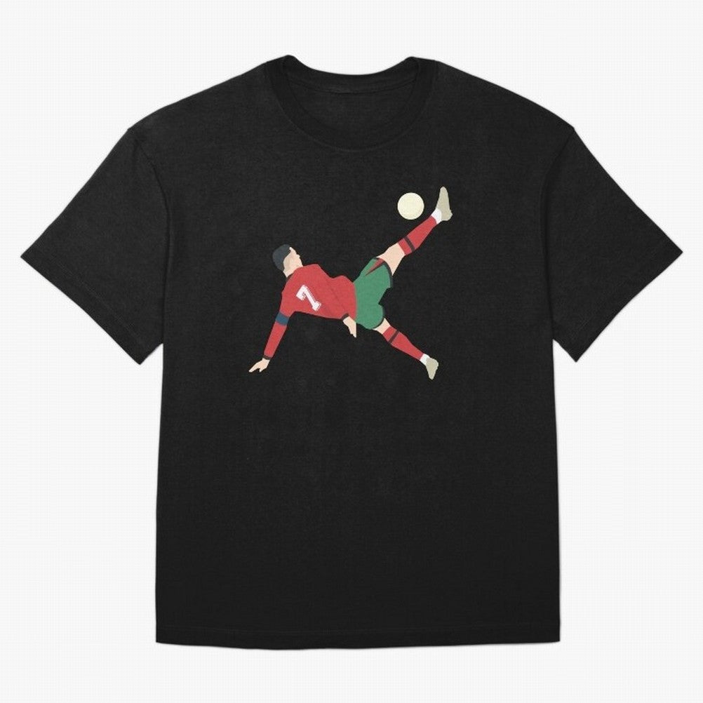 Cristiano Ronaldo CR7 Portugal Oversized T-Shirt Celebrate Rivalries and Pride in Match Day Hype around FIFA World Cup 2026 Group Stage, Messi, Netherlands, Vintage Soccer Flavor, Modern Football Stars, National Flags and Final Night Emotion;