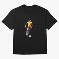 Legends of The Beautiful Game Cartoon Collection Legends Socrates Cartoon Artwork9 Oversized T-Shirt Discover FIFA World Cup 2026 for Fans of Haaland and Argentina, Bringing Global Supporter Spirit, Legendary Goals, National Colors and Tournament