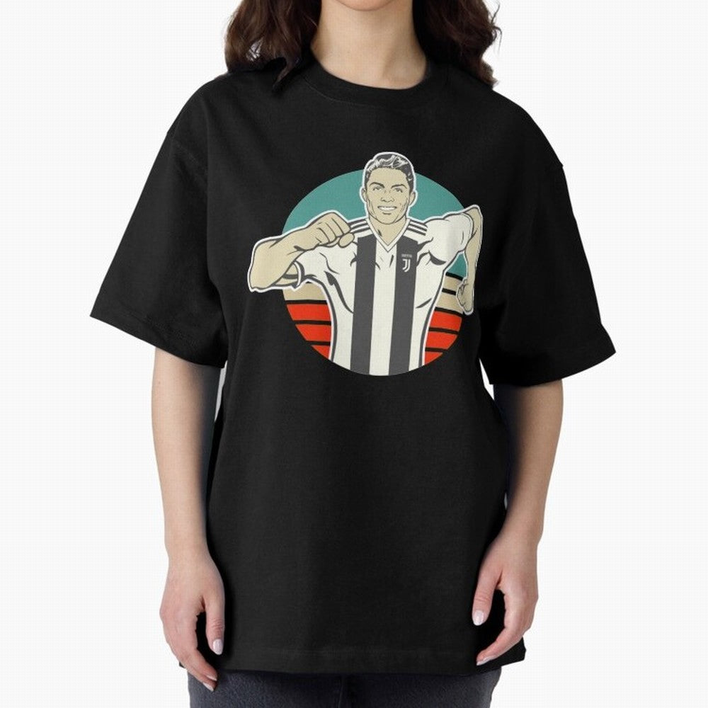 Ronaldo Ronaldo Oversized T-Shirt Make Your Look Match FIFA World Cup 2026 Spirit, with England, France and Netherlands, Mbappe, Vintage Soccer Flavor, Modern Football Stars, National Flags and Final Night Emotion; Made for Collectors Who Enjoy