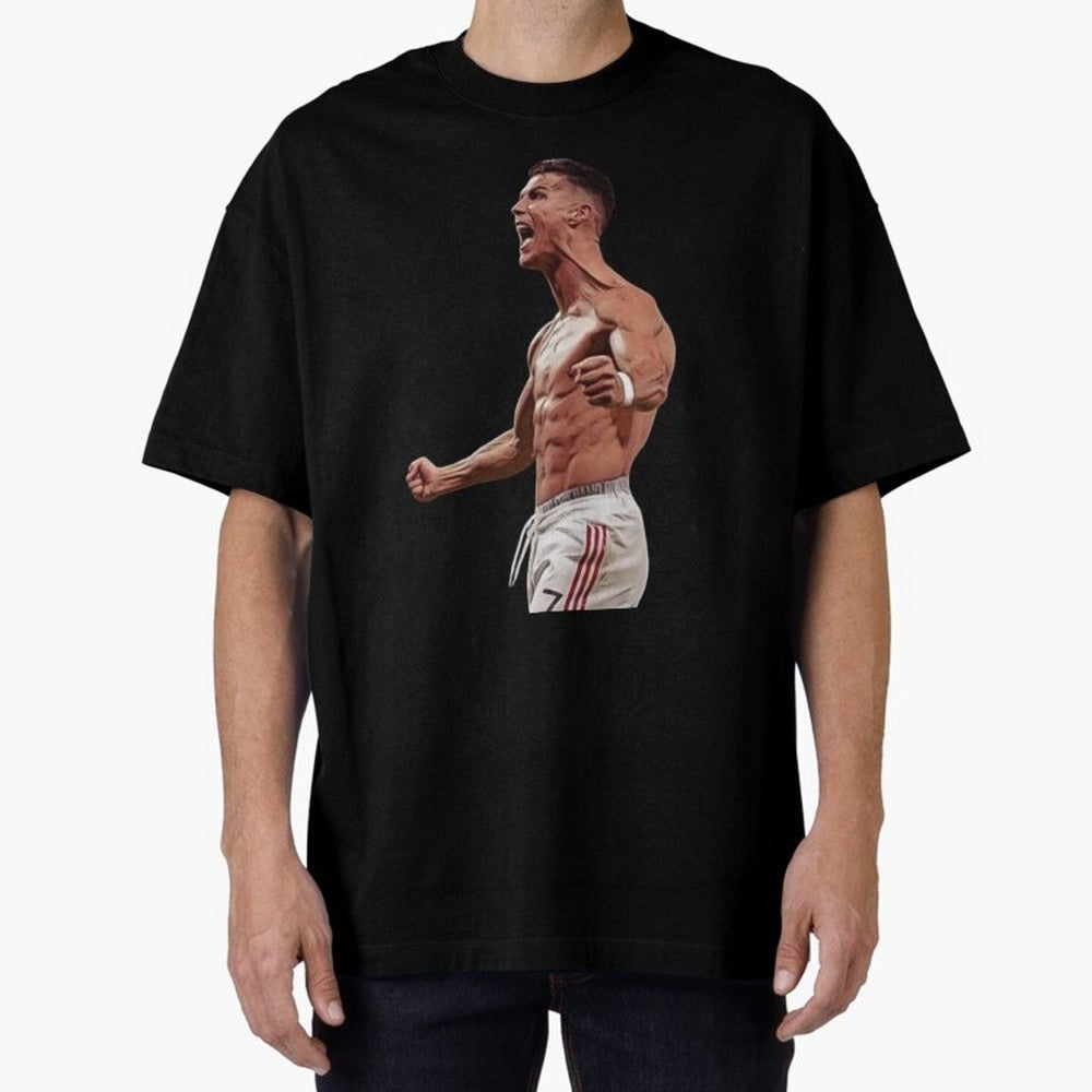 Ronaldo Last Minute Goal Celebration United 7 Oversized T-Shirt Keep the Legacy of FIFA World Cup 2026 Spirit, Celebrating Argentina, Messi and Cristiano Ronaldo, Game Day Rituals, Football Legends, Country Pride and the Road to the Final; Created