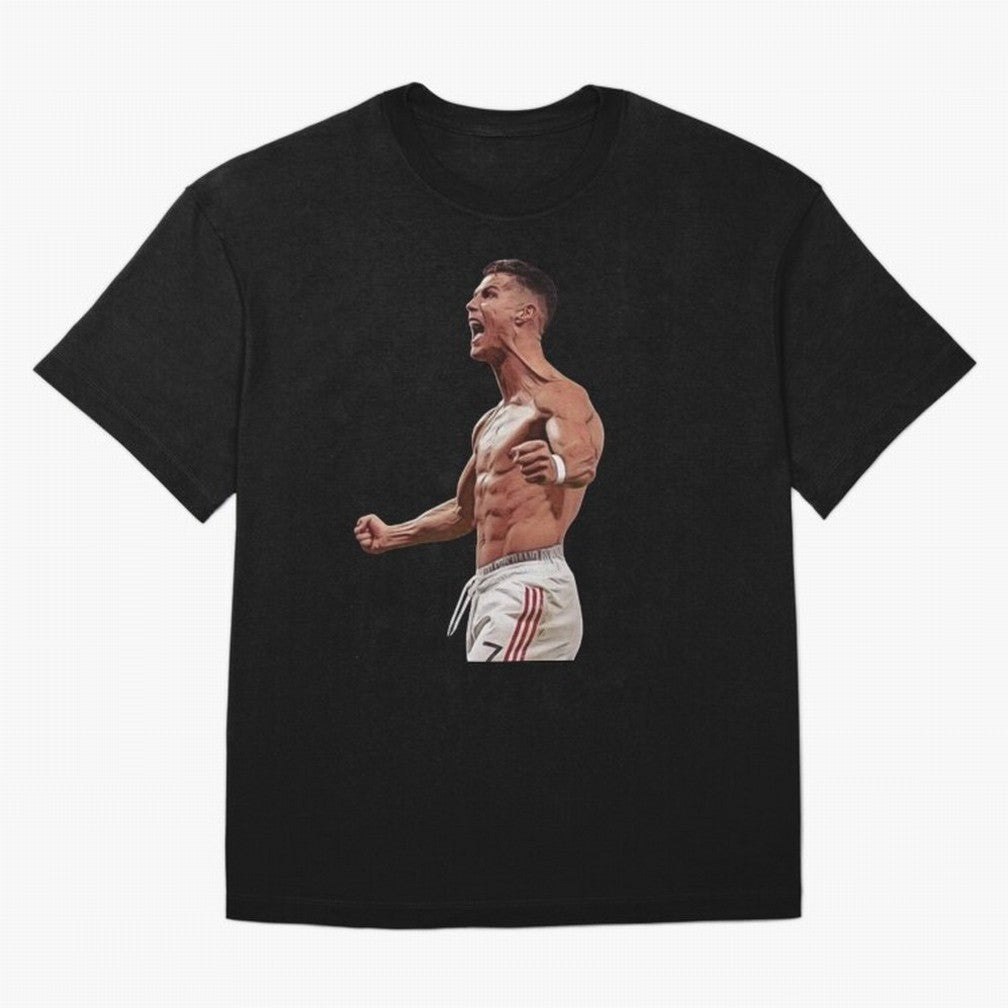 Ronaldo Last Minute Goal Celebration United 7 Oversized T-Shirt Keep the Legacy of FIFA World Cup 2026 Spirit, Celebrating Argentina, Messi and Cristiano Ronaldo, Game Day Rituals, Football Legends, Country Pride and the Road to the Final; Created