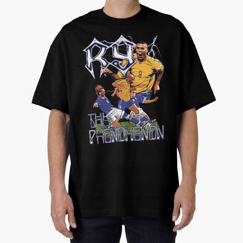R9, The Phenomenon Oversized T-Shirt Relive Legendary Nights from FIFA World Cup 2026 Group Stage Centered on Haaland, Portugal, Spain and Germany Energy, Champion Mindset, Group Stage Buzz, Knockout Tension and Passionate Fan Culture; Made for