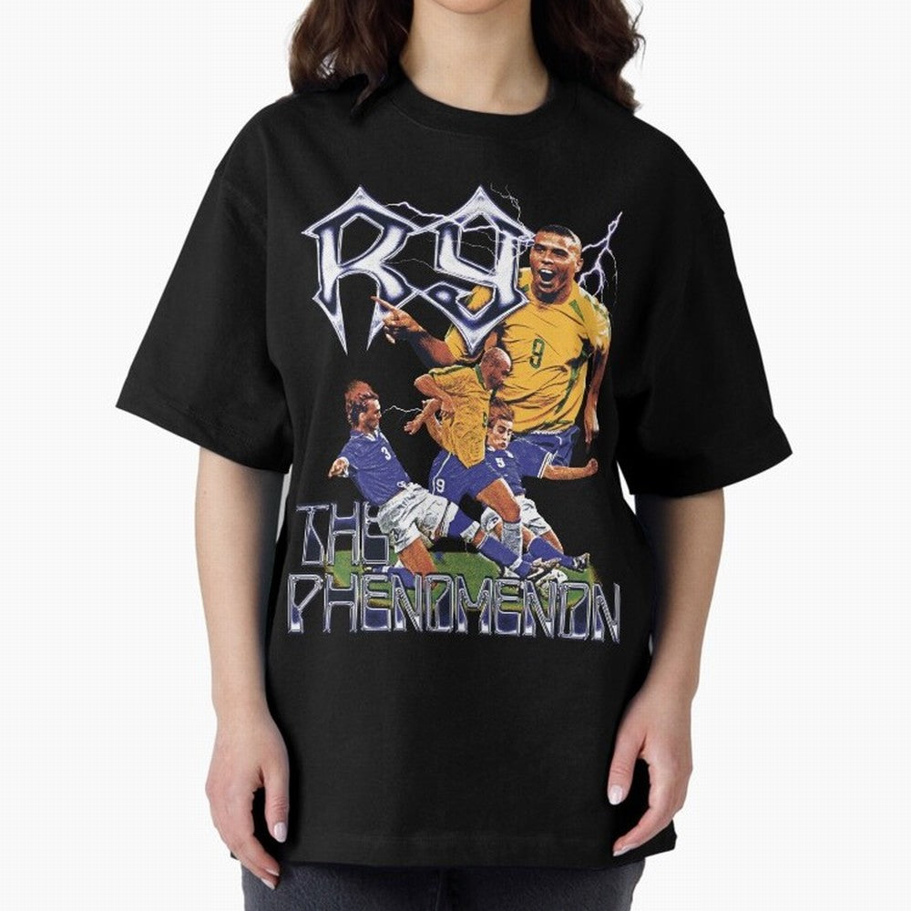 R9, The Phenomenon Oversized T-Shirt Relive Legendary Nights from FIFA World Cup 2026 Group Stage Centered on Haaland, Portugal, Spain and Germany Energy, Champion Mindset, Group Stage Buzz, Knockout Tension and Passionate Fan Culture; Made for