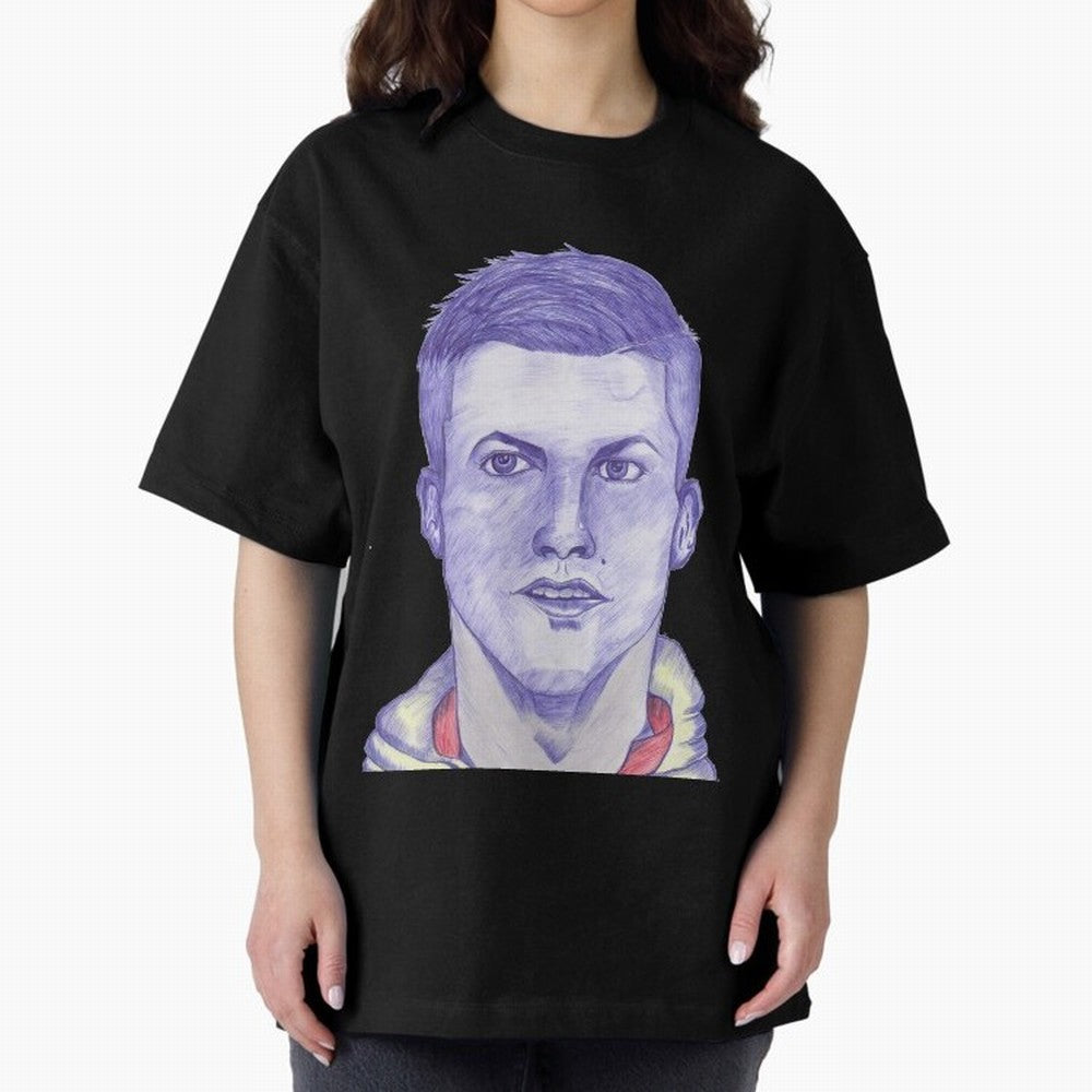 C-Ronaldo portrait drawing Oversized T-Shirt Mark FIFA World Cup 2026 Group Stage Spirit, Built around England and Germany, Messi, Champion Mindset, Group Stage Buzz, Knockout Tension and Passionate Fan Culture; Perfect for Fans, Collectors, Family