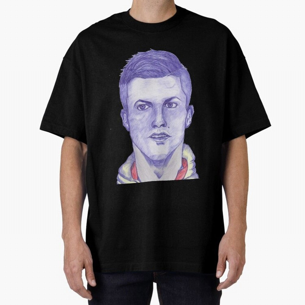 C-Ronaldo portrait drawing Oversized T-Shirt Mark FIFA World Cup 2026 Group Stage Spirit, Built around England and Germany, Messi, Champion Mindset, Group Stage Buzz, Knockout Tension and Passionate Fan Culture; Perfect for Fans, Collectors, Family