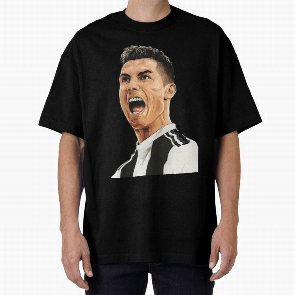 Ronaldo Ronaldo Oversized T-Shirt Elevate Match Day Hype around FIFA World Cup 2026 Group Stage, CR7 and Messi, Argentina, France and Brazil, Sports Nostalgia, International Competition, Famous Players and Unforgettable Victories; Perfect for