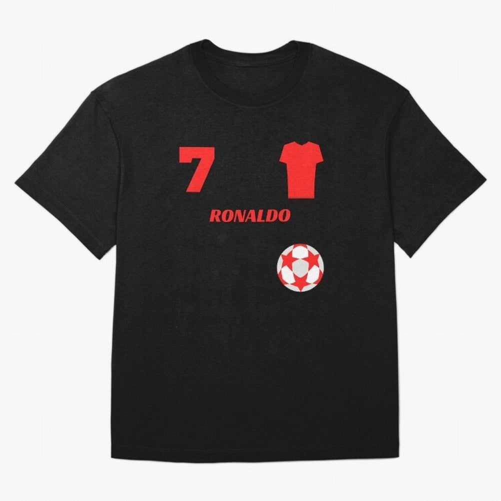 Ronaldo 7 - Man U Back to Manchester Oversized T-Shirt Enjoy Global Football Passion for FIFA World Cup 2026 Group Stage, Built around Haaland and Mbappe, Portugal, Sports Nostalgia, International Competition, Famous Players and Unforgettable