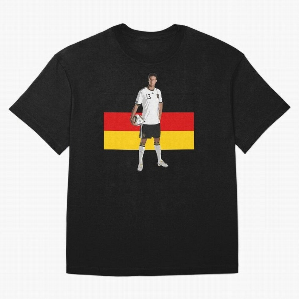 Michael Ballack - German Football Legend Oversized T-Shirt Show Your Tournament Heart for the FIFA World Cup 2026 Journey through Mbappe Highlights, Spain Pride, Worldwide Fan Energy, Dramatic Goals, Stadium Lights and Championship Celebrations;