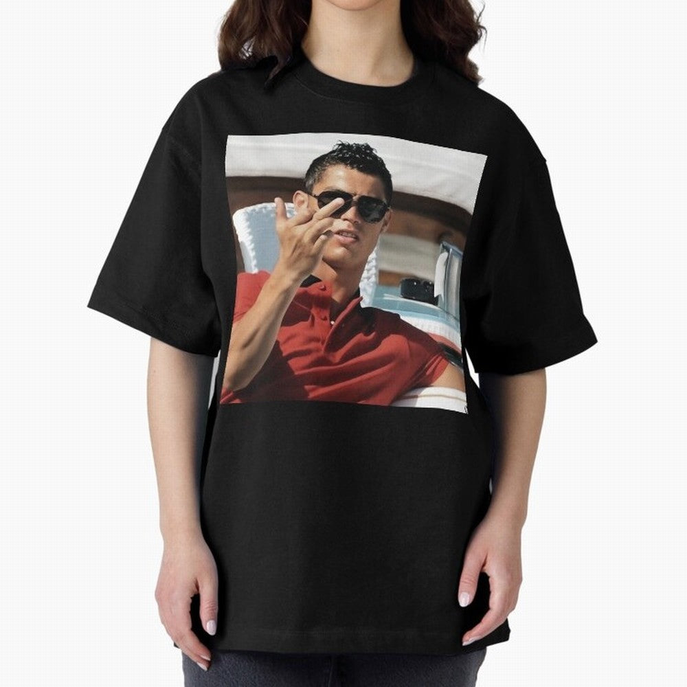 Ronaldo Oversized T-Shirt Get Ready for Match Day Hype around FIFA World Cup 2026, Mbappe and Neymar, England, Fan Favorite Moments, National Team Passion, Big Match Drama and Soccer History; Made for Collectors Who Enjoy Iconic Players, Country