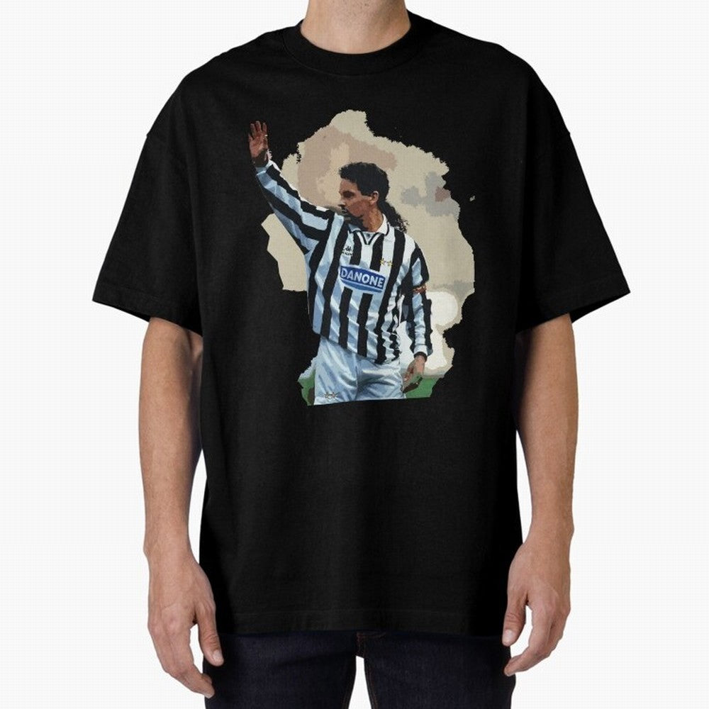 Roberto Baggio Oversized T-Shirt Cheer through Every Moment of FIFA World Cup 2026 Spirit, Capturing Argentina, CR7, Champion Mindset, Group Stage Buzz, Knockout Tension and Passionate Fan Culture; Great for Supporters Who Love Legendary Players,