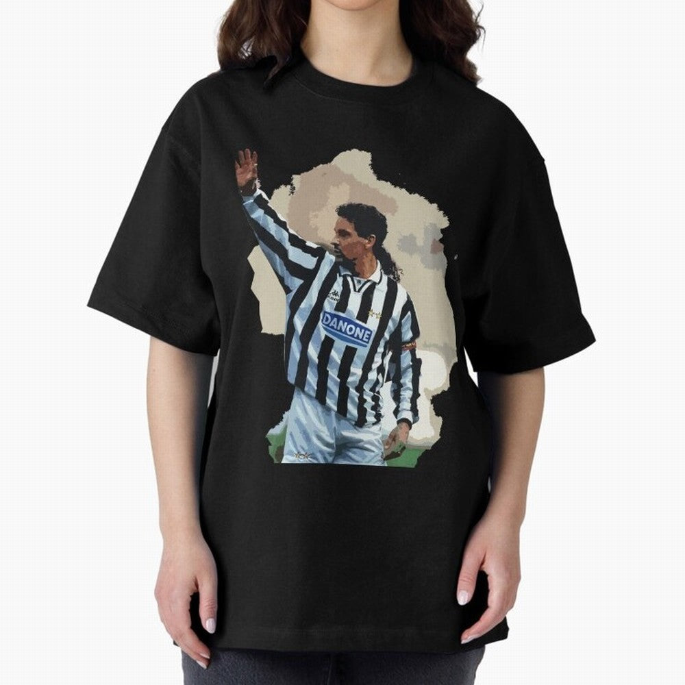Roberto Baggio Oversized T-Shirt Cheer through Every Moment of FIFA World Cup 2026 Spirit, Capturing Argentina, CR7, Champion Mindset, Group Stage Buzz, Knockout Tension and Passionate Fan Culture; Great for Supporters Who Love Legendary Players,