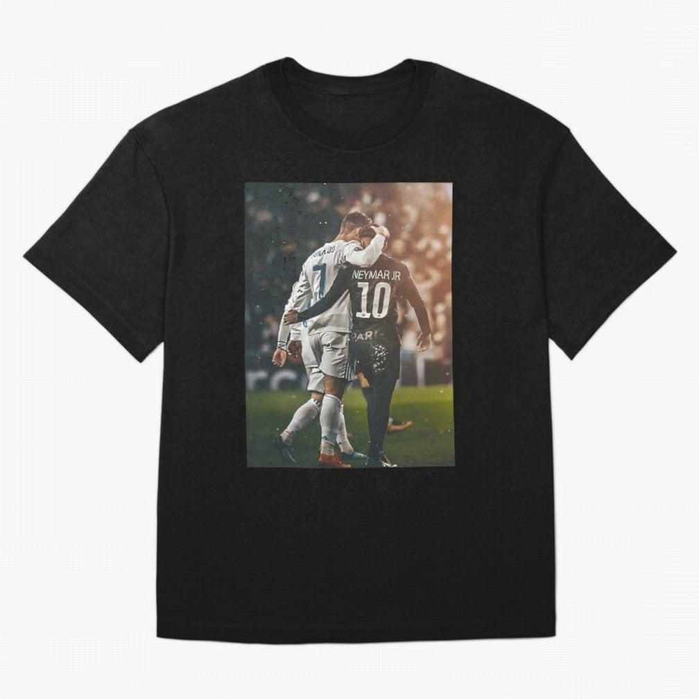 Neymar and Ronaldo Poster	 Oversized T-Shirt Show Your Tournament Heart for FIFA World Cup 2026 Group Stage for Fans of Messi, CR7 and Mbappe and Argentina, Bringing Tournament Hype, Historic Matchups, Family Viewing Parties and Global Sports