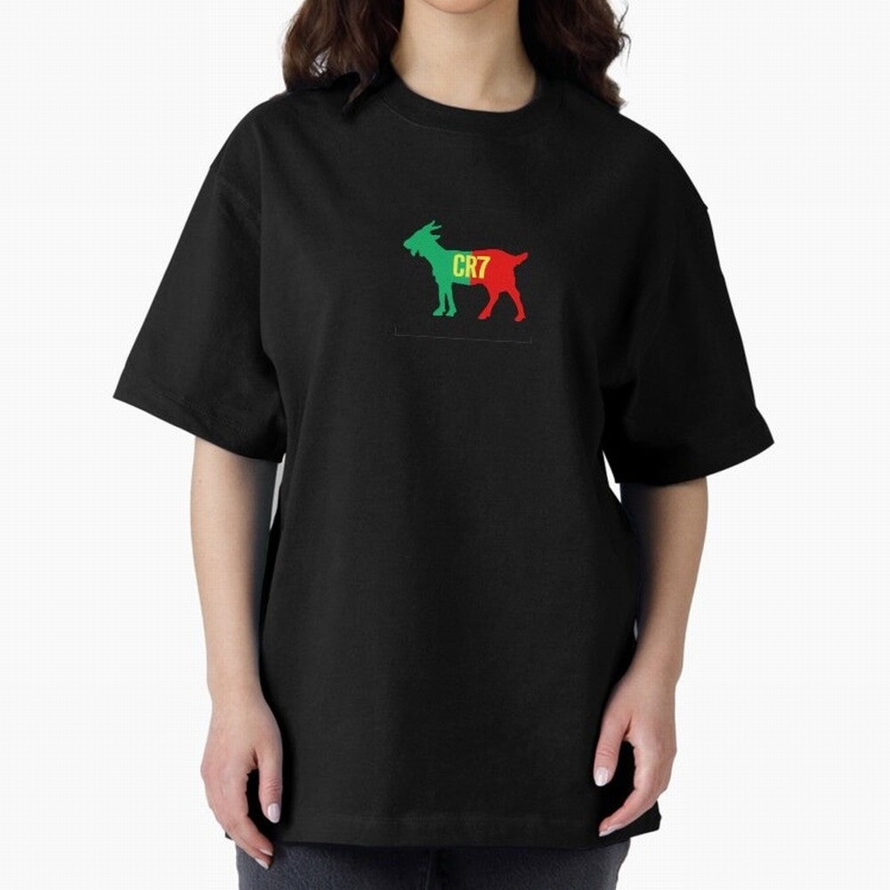 CR7 GOAT - Cristiano Ronaldo Oversized T-Shirt Discover FIFA World Cup 2026 Centered on Neymar, Brazil Energy, Match Day Excitement, Supporter Culture, Golden Goals and Global Football Passion; Perfect for Supporters Who Want Bold Football Energy,