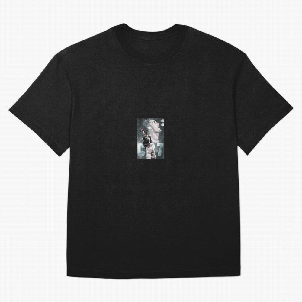 Ronaldo sticker Oversized T-Shirt Upgrade FIFA World Cup 2026 Inspired by Neymar, France and Portugal Energy, Vintage Soccer Flavor, Modern Football Stars, National Flags and Final Night Emotion; Great for Supporters Who Love Legendary Players,
