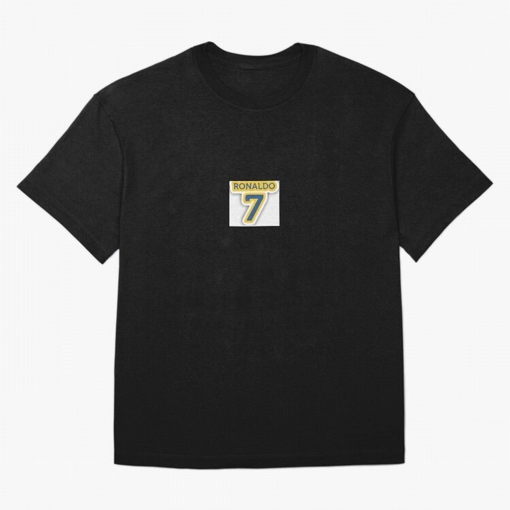 Ronaldo sticker Oversized T-Shirt Remember FIFA World Cup 2026 USA Canada Mexico for Fans of Messi, CR7 and Mbappe and Argentina and Brazil, Bringing Vintage Soccer Flavor, Modern Football Stars, National Flags and Final Night Emotion; Made for