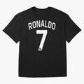Ronaldo 7 Oversized T-Shirt Represent the Passion of FIFA World Cup 2026 Group Stage with CR7 and Messi, Brazil, Portugal and Argentina Energy, Global Supporter Spirit, Legendary Goals, National Colors and Tournament Celebration; Ideal for Fans Who