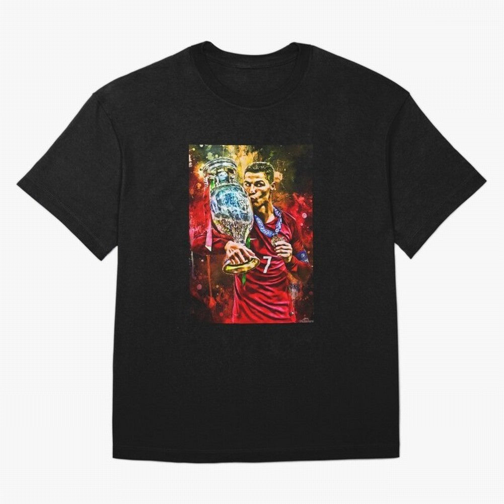 Christiano Ronaldo Oversized T-Shirt Celebrate FIFA World Cup 2026 USA Canada Mexico Spirit, Capturing England, Messi, CR7 and Mbappe, Stadium Chants, National Pride, Trophy Dreams and Unforgettable Football Memories; Ideal for Football Dads,