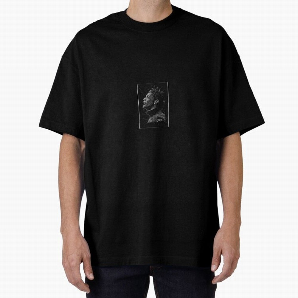 Ronaldo sticker Oversized T-Shirt Make Memories around the FIFA World Cup 2026 USA Canada Mexico Journey through Messi and Cristiano Ronaldo Highlights, England Pride, Championship Spirit, Famous Goals, Roaring Crowds and International Football