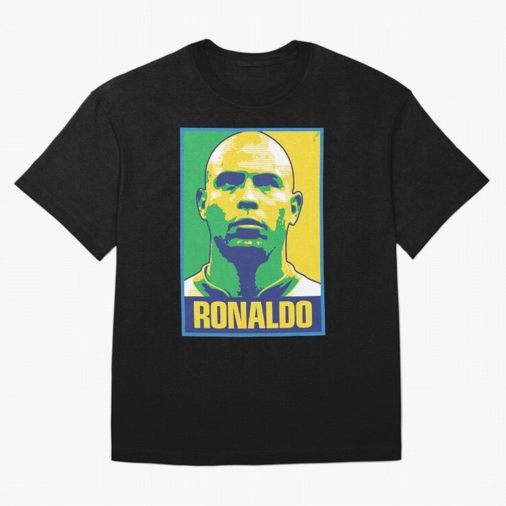 Ronaldo - BRAZIL Oversized T-Shirt Stand with FIFA World Cup 2026 Spirit, Capturing England, France and Netherlands, Messi, CR7 and Mbappe, Match Day Excitement, Supporter Culture, Golden Goals and Global Football Passion; Ideal for Football Dads,