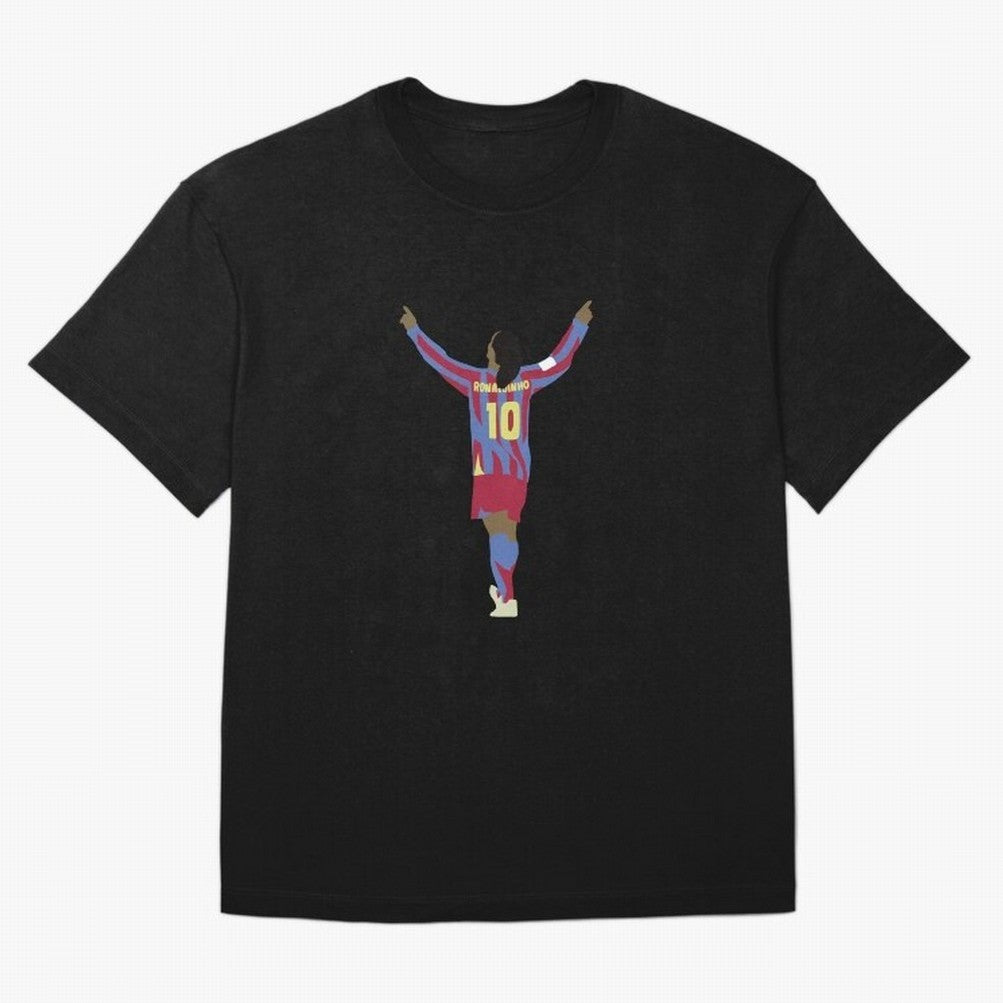 Ronaldinho FC Barcelona Oversized T-Shirt Experience FIFA World Cup 2026 Group Stage for Fans of CR7 and Spain and Netherlands, Bringing Tournament Hype, Historic Matchups, Family Viewing Parties and Global Sports Pride; Created for Match Day
