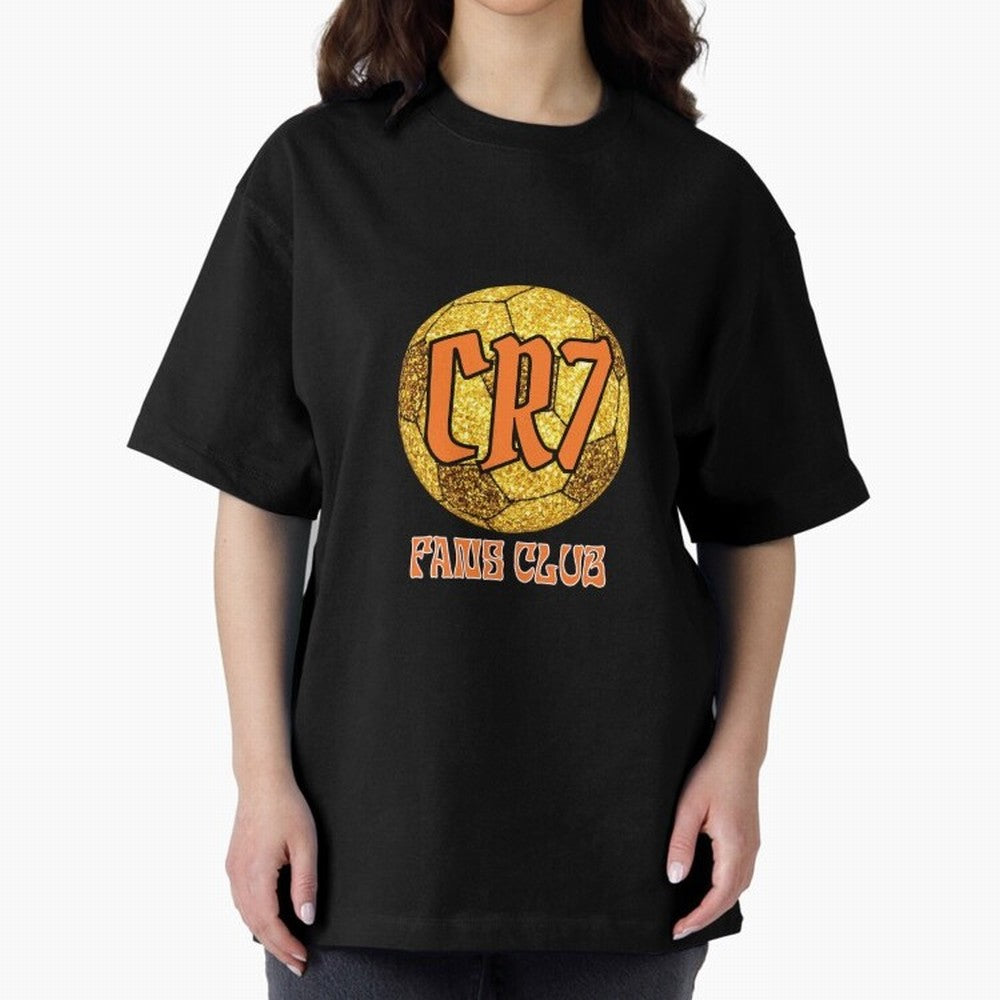 CR7 ORANGE Oversized T-Shirt Stand Proud for Global Football Passion for FIFA World Cup 2026, Made for Haaland and Mbappe, Argentina, Global Supporter Spirit, Legendary Goals, National Colors and Tournament Celebration; Ideal for Football Dads,