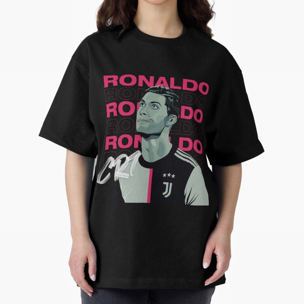 Ronaldo Oversized T-Shirt Build Match Day Hype around FIFA World Cup 2026 Group Stage, Cristiano Ronaldo, Haaland and CR7, Brazil, Portugal and Argentina, Soccer Culture, Superstar Moments, National Team Dreams and Competitive Fire; Perfect for