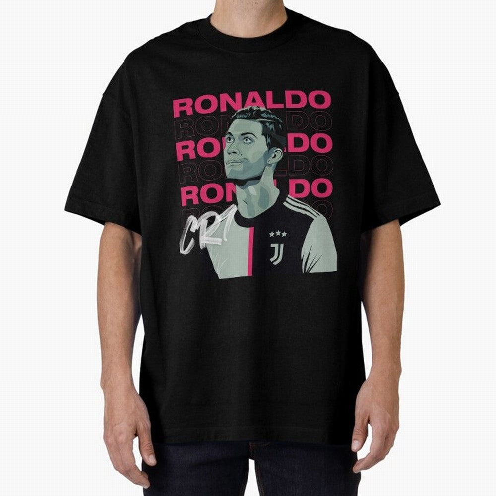 Ronaldo Oversized T-Shirt Build Match Day Hype around FIFA World Cup 2026 Group Stage, Cristiano Ronaldo, Haaland and CR7, Brazil, Portugal and Argentina, Soccer Culture, Superstar Moments, National Team Dreams and Competitive Fire; Perfect for