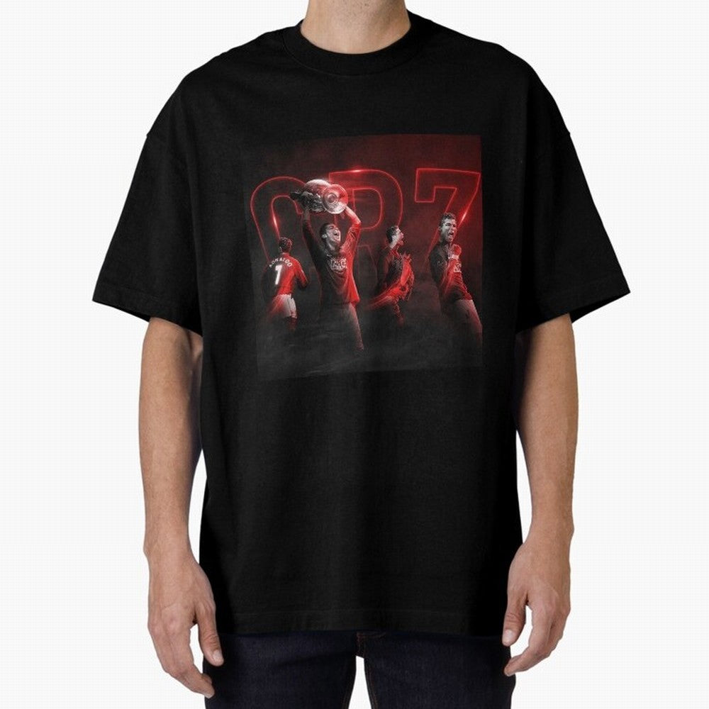 Cristiano Ronaldo in Manchester United Oversized T-Shirt Stand Proud for FIFA World Cup 2026 USA Canada Mexico Featuring Neymar, Brazil Energy, Global Supporter Spirit, Legendary Goals, National Colors and Tournament Celebration; Perfect for