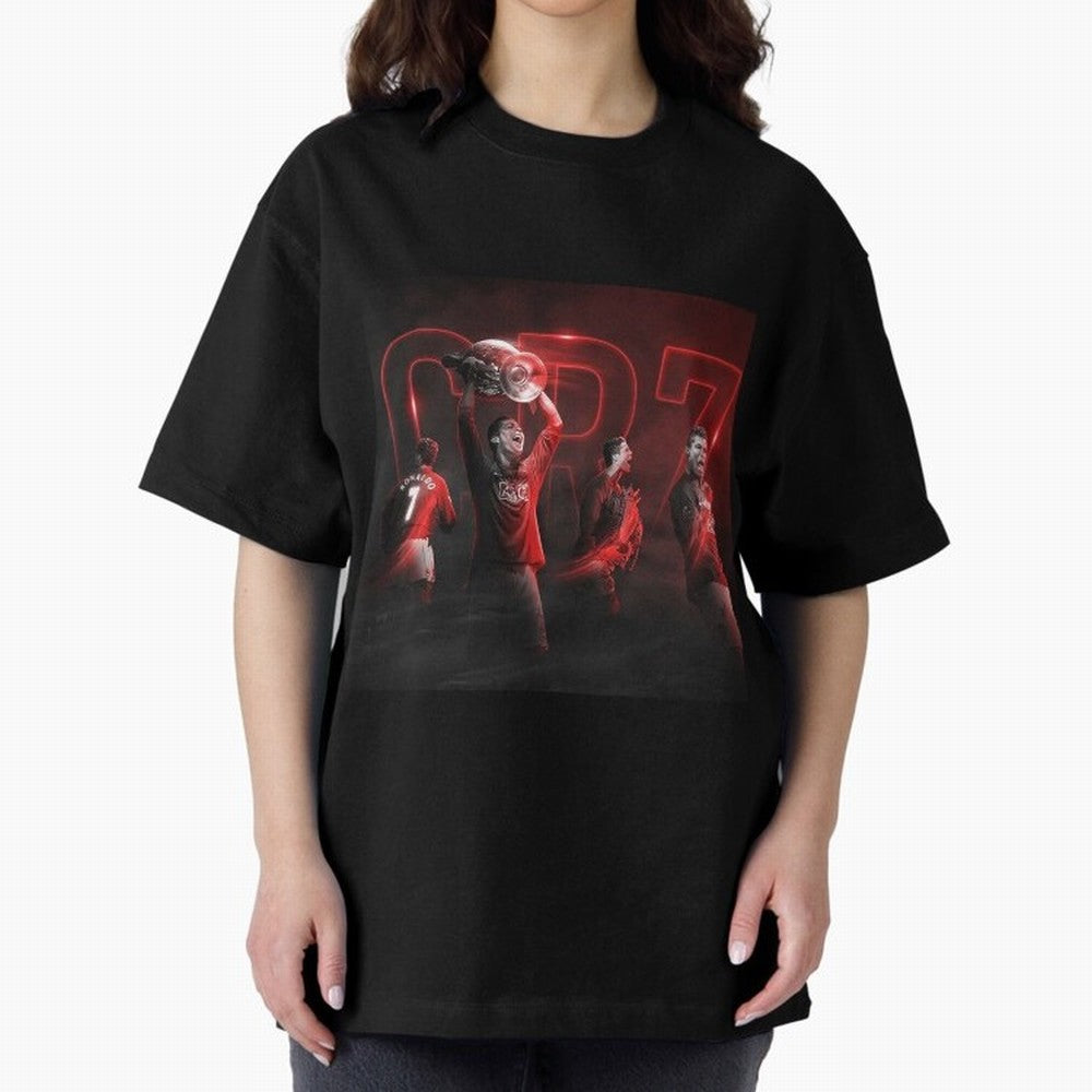 Cristiano Ronaldo in Manchester United Oversized T-Shirt Stand Proud for FIFA World Cup 2026 USA Canada Mexico Featuring Neymar, Brazil Energy, Global Supporter Spirit, Legendary Goals, National Colors and Tournament Celebration; Perfect for