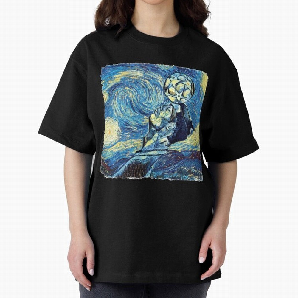 Ronaldo Ronaldo Van Gogh Style Oversized T-Shirt Bring Stadium Energy to the FIFA World Cup 2026 Group Stage Journey through Messi and Cristiano Ronaldo Highlights, Portugal Pride, Global Supporter Spirit, Legendary Goals, National Colors and