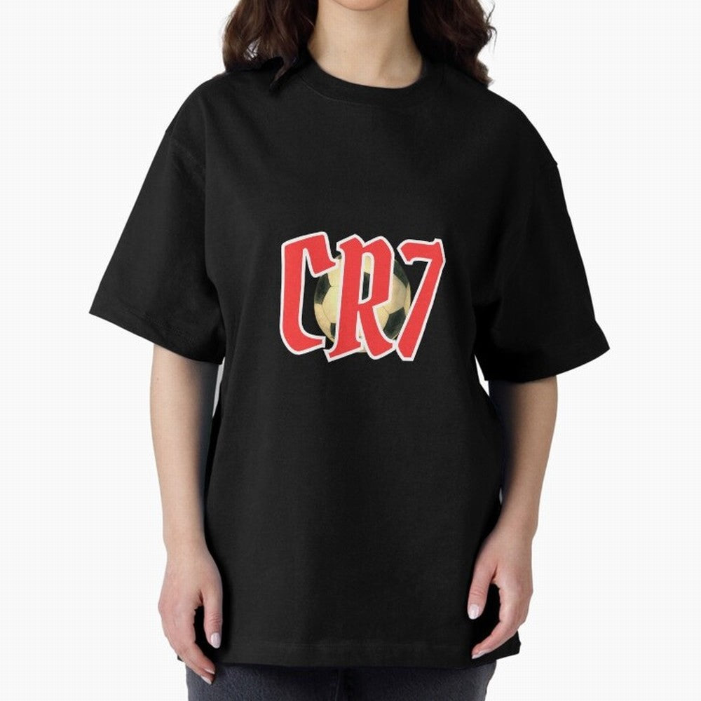 CR7 RED Oversized T-Shirt Stand with the FIFA World Cup 2026 Group Stage Journey through Neymar, Haaland and Cristiano Ronaldo Highlights, France and Portugal Pride, Worldwide Fan Energy, Dramatic Goals, Stadium Lights and Championship