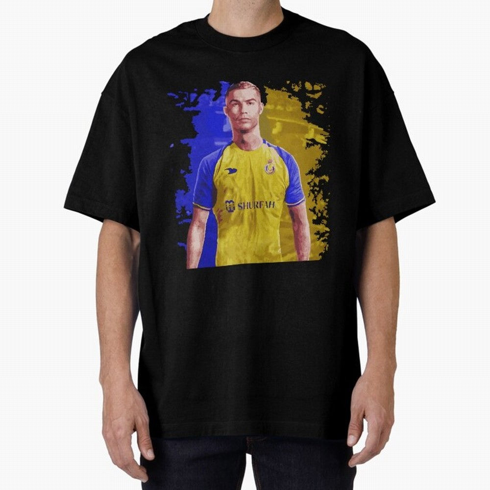 Ronaldo CR7 al nassr Oversized T-Shirt Represent Fans Who Live for FIFA World Cup 2026 Group Stage Connected to Messi and Cristiano Ronaldo, Germany Energy, Retro Football Energy, Iconic Rivalries, Trophy Chase Drama and Stadium Atmosphere; Made