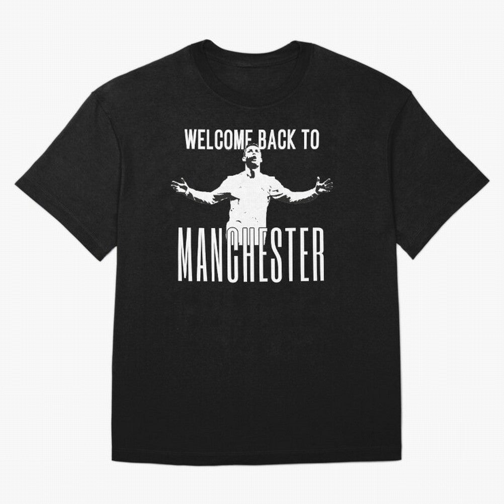 Welcome back to Manchester Ronaldo Oversized T-Shirt Refresh FIFA World Cup 2026 USA Canada Mexico for Fans of CR7 and France and Portugal, Bringing Champion Mindset, Group Stage Buzz, Knockout Tension and Passionate Fan Culture; Ideal for Fans Who