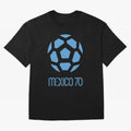 Retro World Cup 70 Logo Oversized T-Shirt Represent Football Lovers during Global Football Passion for FIFA World Cup 2026, Built around Mbappe, France and Portugal, Fan Favorite Moments, National Team Passion, Big Match Drama and Soccer History;