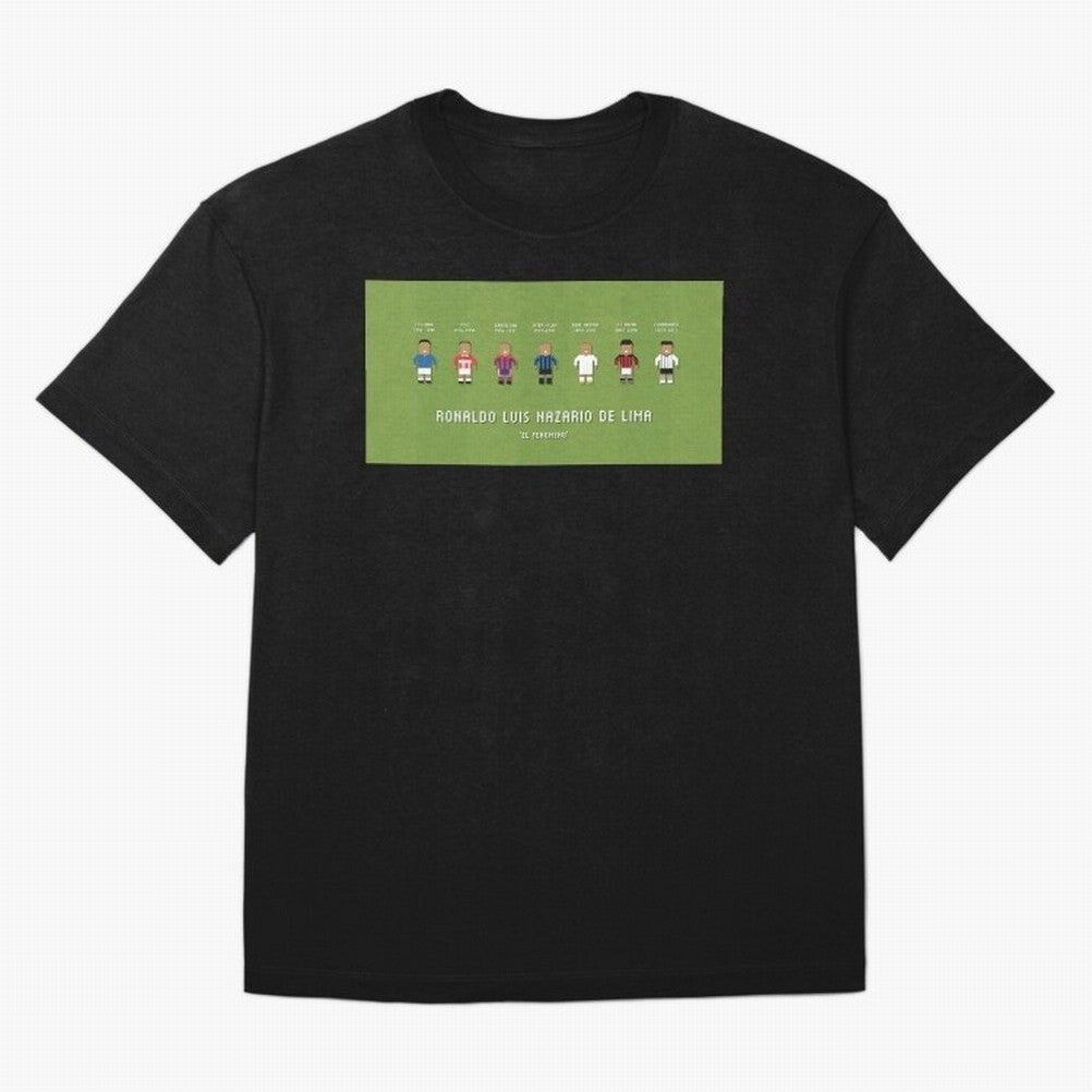 Ronaldo R9 Clubs Oversized T-Shirt Show Fan Pride Across Match Day Hype around FIFA World Cup 2026, Mbappe and Neymar, Germany, Retro Football Energy, Iconic Rivalries, Trophy Chase Drama and Stadium Atmosphere; Built for Supporters Chasing Trophy