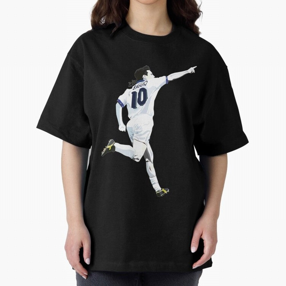 Roberto Baggio - Italy | Mbappe gift Oversized T-Shirt Celebrate Football Dreams Across FIFA World Cup 2026 Spirit, Connected to France, Cristiano Ronaldo, Goal Celebration Energy, Supporter Heritage, Football Icons and Worldwide Tournament Joy;