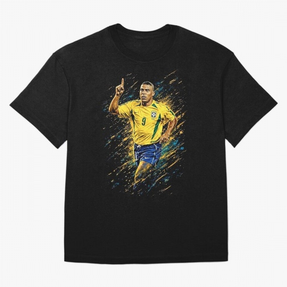 R9 Ronaldo Football Legend Oversized T-Shirt Join FIFA World Cup 2026 USA Canada Mexico Connected to Haaland, Portugal, Spain and Germany Energy, Vintage Soccer Flavor, Modern Football Stars, National Flags and Final Night Emotion; Created for