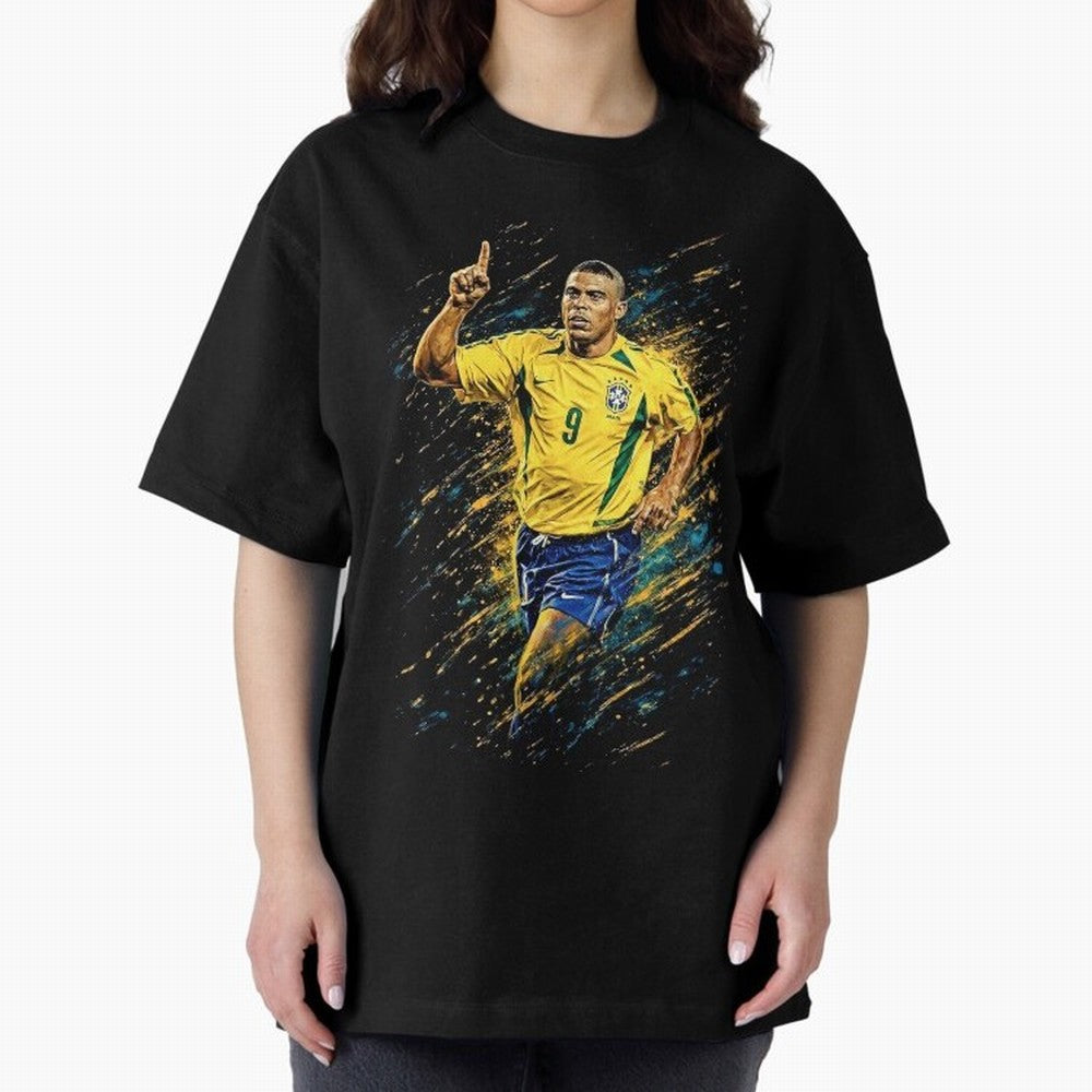 R9 Ronaldo Football Legend Oversized T-Shirt Join FIFA World Cup 2026 USA Canada Mexico Connected to Haaland, Portugal, Spain and Germany Energy, Vintage Soccer Flavor, Modern Football Stars, National Flags and Final Night Emotion; Created for