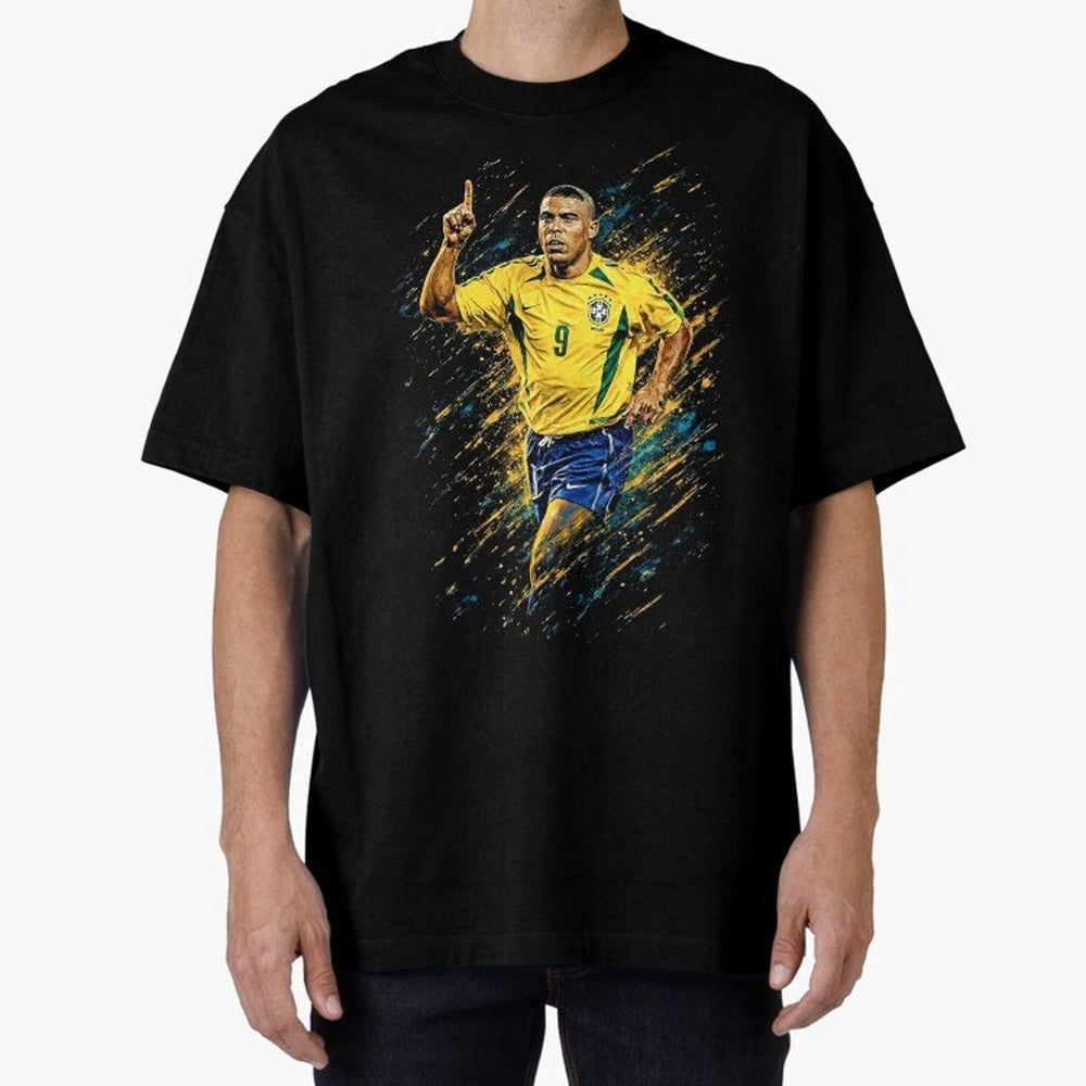 R9 Ronaldo Football Legend Oversized T-Shirt Join FIFA World Cup 2026 USA Canada Mexico Connected to Haaland, Portugal, Spain and Germany Energy, Vintage Soccer Flavor, Modern Football Stars, National Flags and Final Night Emotion; Created for