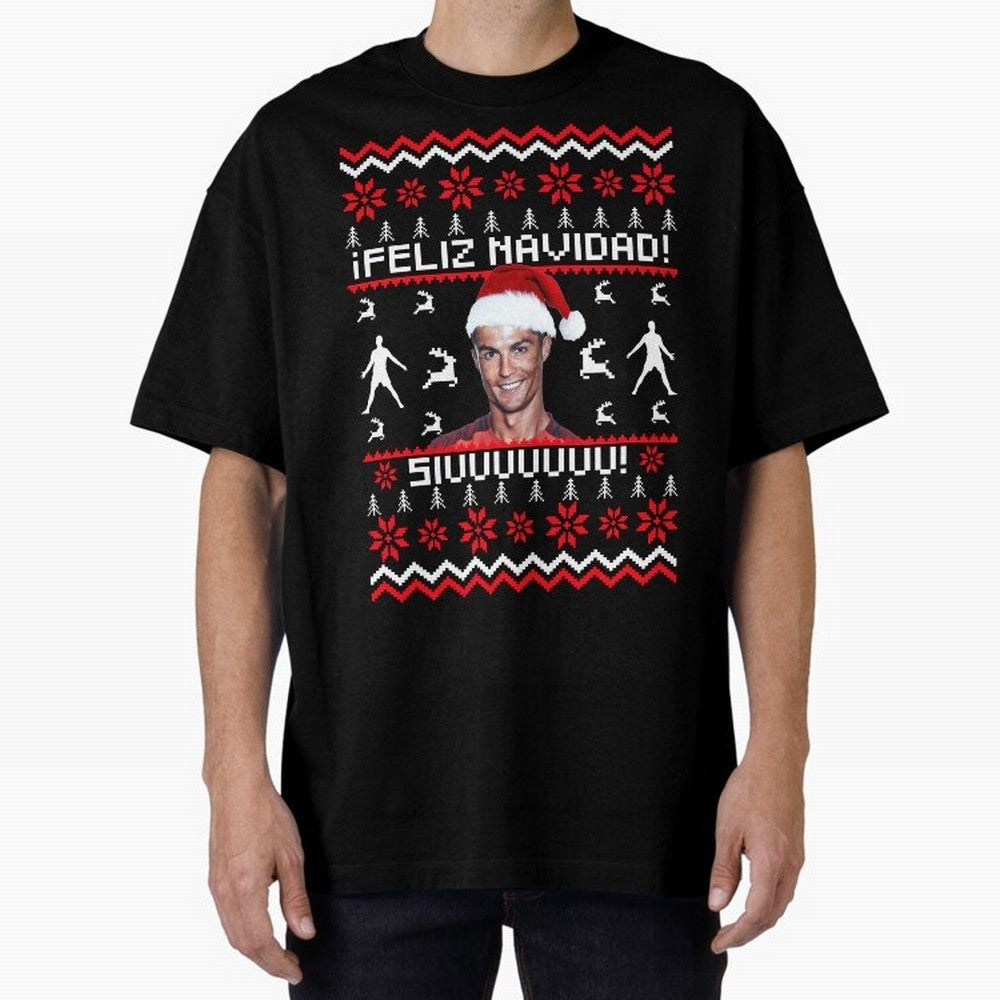 Cristiano Ronaldo El Bicho SIUU Ugly Sweater Oversized T-Shirt Bring Legendary Rivalry Energy to FIFA World Cup 2026 USA Canada Mexico Connected to Neymar, Haaland and Cristiano Ronaldo, Spain Energy, Stadium Chants, National Pride, Trophy Dreams