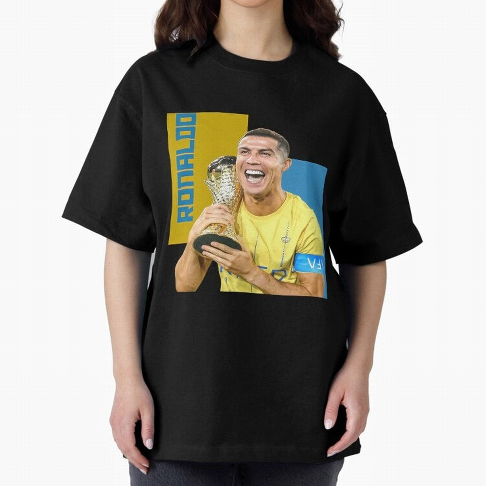 Ronaldo Oversized T-Shirt Show Match Day Excitement for the FIFA World Cup 2026 Journey through CR7 Highlights, England and Germany Pride, Soccer Culture, Superstar Moments, National Team Dreams and Competitive Fire; Great for Supporters Who Love