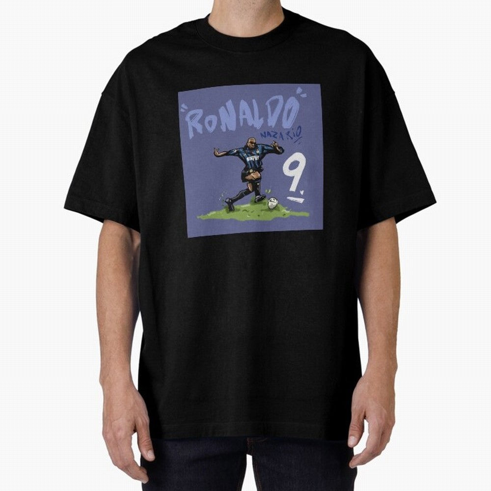 Ronaldo Nazario. Oversized T-Shirt Celebrate Classic Football Spirit in FIFA World Cup 2026 Filled with CR7 and Messi, England, France and Netherlands Energy, Worldwide Fan Energy, Dramatic Goals, Stadium Lights and Championship Celebrations; Ideal