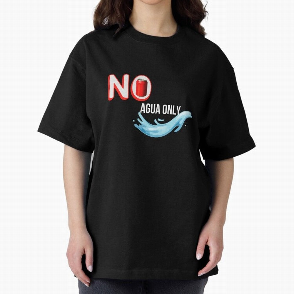 Cristiano Ronaldo - No Soda Coca Drink Agua Water Only Oversized T-Shirt Feel the Trophy Chase of the FIFA World Cup 2026 USA Canada Mexico Journey through Mbappe and Neymar Highlights, France Pride, Football Festival Excitement, Trophy Ambitions,