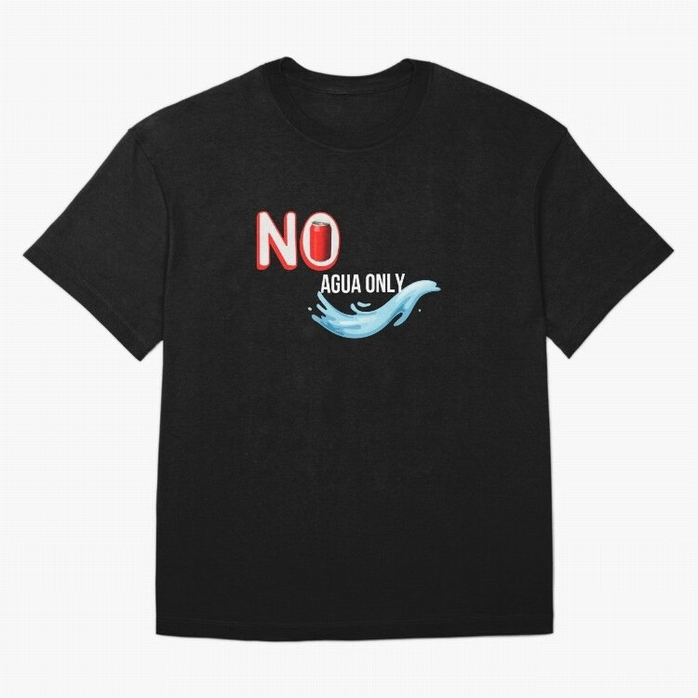 Cristiano Ronaldo - No Soda Coca Drink Agua Water Only Oversized T-Shirt Feel the Trophy Chase of the FIFA World Cup 2026 USA Canada Mexico Journey through Mbappe and Neymar Highlights, France Pride, Football Festival Excitement, Trophy Ambitions,