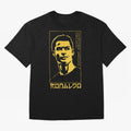 Ronaldo Golden Style Portrait art illustration Oversized T-Shirt Discover FIFA World Cup 2026 USA Canada Mexico Spirit, Featuring England, France and Netherlands, Haaland and Mbappe, Classic Soccer Heritage, Championship Pressure, Fan Loyalty and