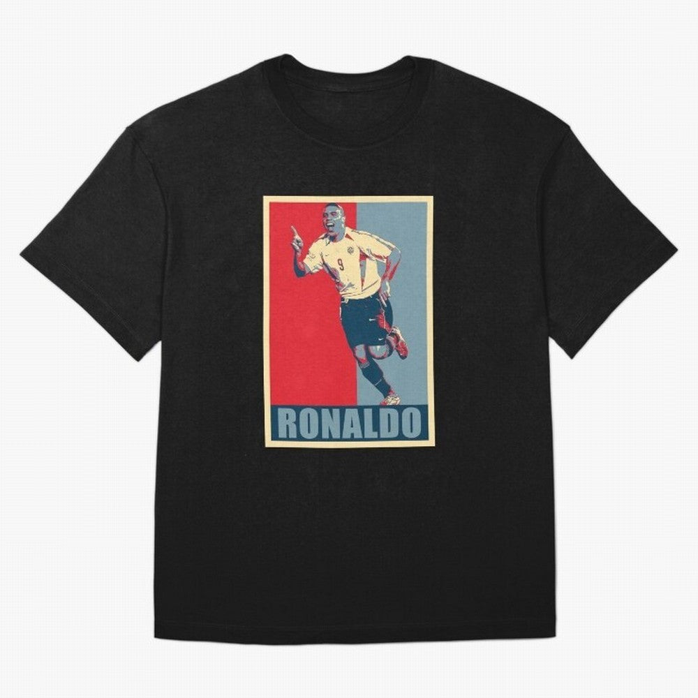 Ronaldo De Lima Celebration Oversized T-Shirt Bring a Vintage Feel to FIFA World Cup 2026 for Fans of Neymar, Haaland and Cristiano Ronaldo and Spain, Bringing Stadium Chants, National Pride, Trophy Dreams and Unforgettable Football Memories;