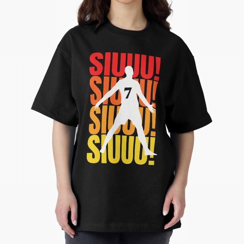 Christiano Ronaldo Siuuu Oversized T-Shirt Live the Energy of Global Football Passion for FIFA World Cup 2026 Group Stage, Connected to Messi, Neymar and Mbappe, Germany, Soccer Culture, Superstar Moments, National Team Dreams and Competitive Fire;