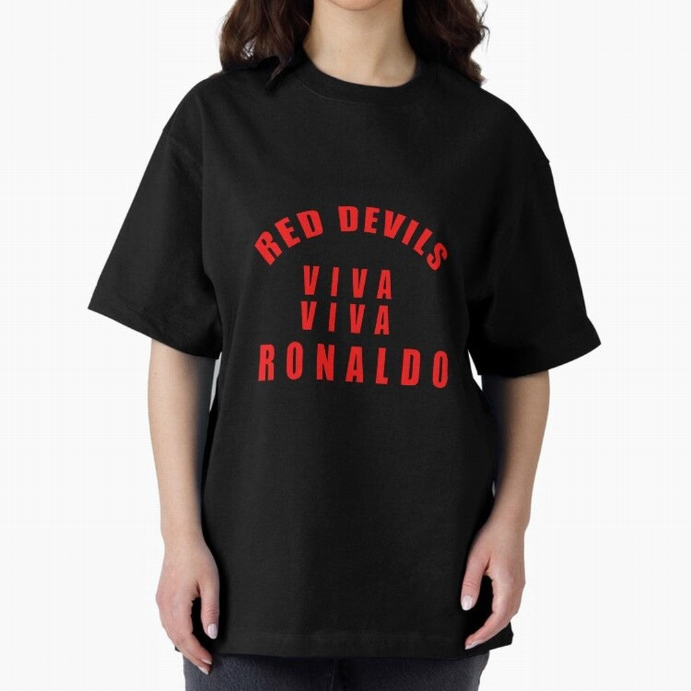 Viva Viva Ronaldo Oversized T-Shirt Join Supporters Worldwide for FIFA World Cup 2026 USA Canada Mexico for Fans of CR7 and Messi and France and Portugal, Bringing Supporter Pride, Iconic Celebrations, Legendary Names and Global Match Day Energy;