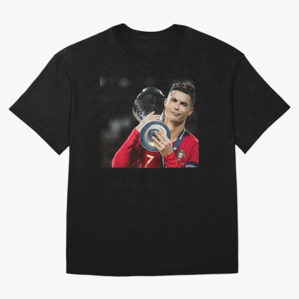 Ronaldo Oversized T-Shirt Make Game Day About Match Day Hype around FIFA World Cup 2026, Messi, France and Portugal, Football Festival Excitement, Trophy Ambitions, Country Rivalries and Star Player Buzz; Made for Collectors Who Enjoy Iconic